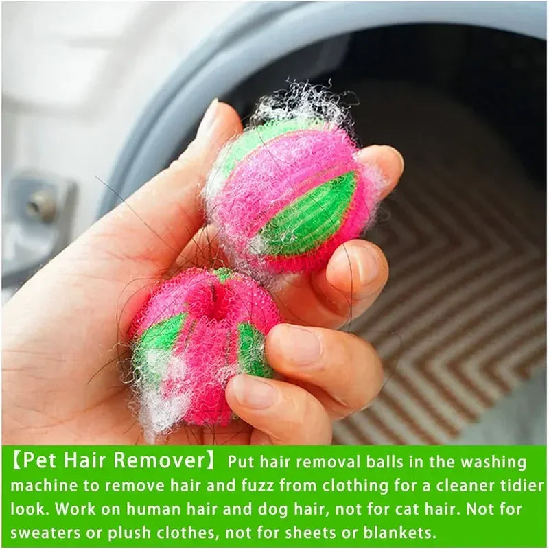 12/6pcs Catch Lint Washing Machine Accessories Hair Removal Device Laundry Balls Can Be Reused Removes Lint From Clothes Ball