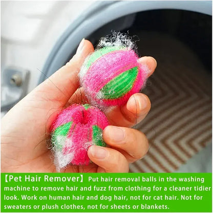 12/6pcs Catch Lint Washing Machine Accessories Hair Removal Device Laundry Balls Can Be Reused Removes Lint From Clothes Ball