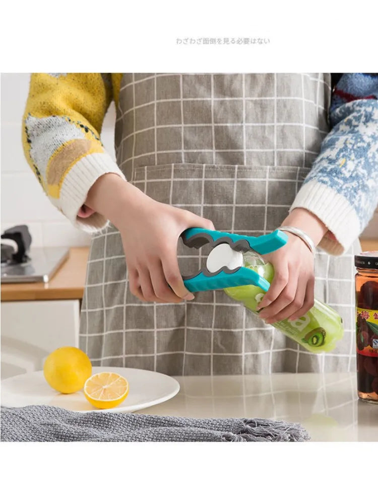 Jar Opener Easy Grip Wrench 4 in 1 Handy Save Strength Can Beer Bottle Cap Openers Lid Twist Off Tools Portable Kitchen Gadgets