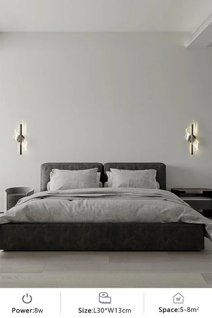 Nordic LED Wall Lights Modern Luxury and Minimalist Home Lights Living Room Bedroom Study Balcony Interior Decoration Lighting