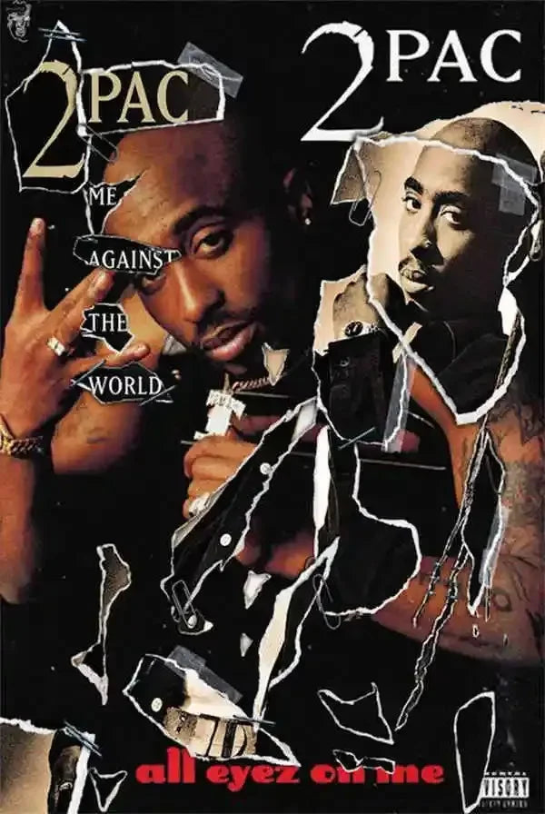 Canvas Painting Wall Art Music Album Cover Aesthetic Pictures Pop Hip Hop Rapper Tupac Posters For Room Modern Home Decor