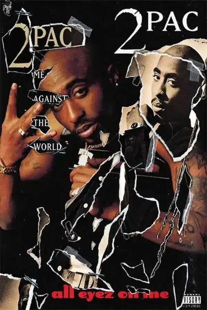 Canvas Painting Wall Art Music Album Cover Aesthetic Pictures Pop Hip Hop Rapper Tupac Posters For Room Modern Home Decor