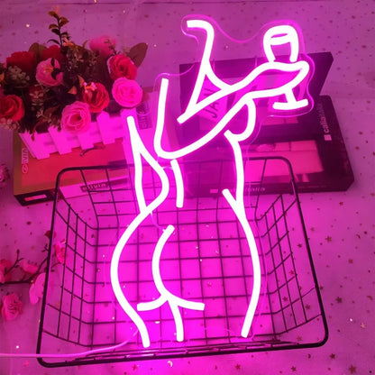 LED Neon Sign USB Powered Neon Signs for Wall Decor Aesthetic for Game Room Man Cave Bedroom Club Party Bar Shop Nightlight