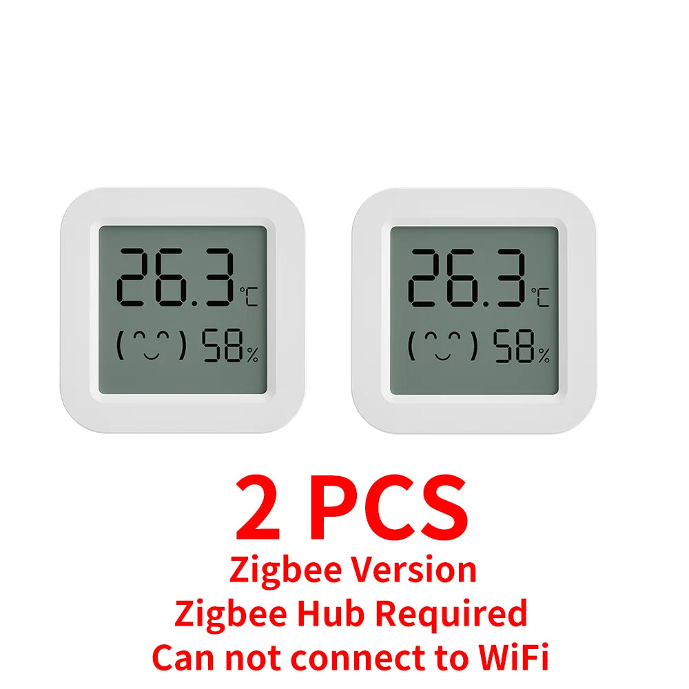 Tuya Zigbee Temperature Humidity Sensor Mini LCD Digital Display SmartLife APP Remote Monitoring Indoor Thermometer Hygrometer