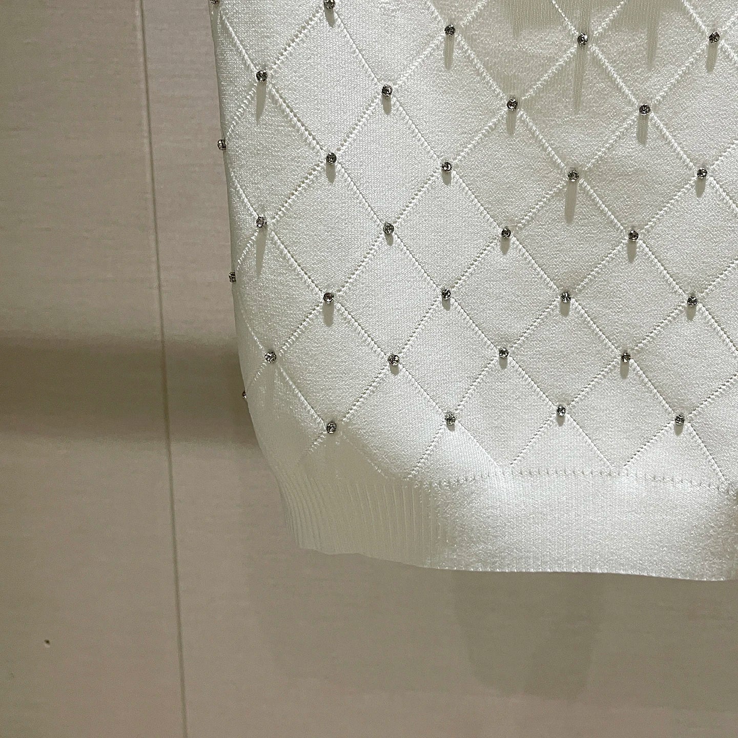 Sexy Diamond Rhinestone Vest Top Strapl Square Collar Base Knittedwear Breathable Pure Color Commute Sle Women's Tank Top