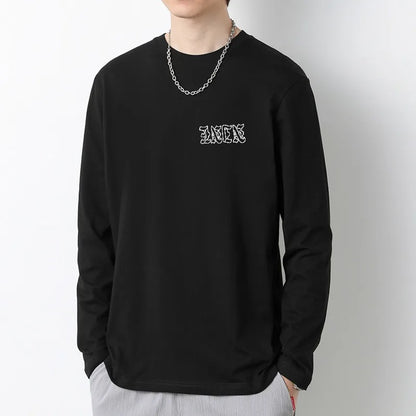 Men T Shirts autumn men Clothes anime casual Long Sleeved Oversized Y2K T-Shirt Harajuku Streetwear Academia Hip Hop tee tops
