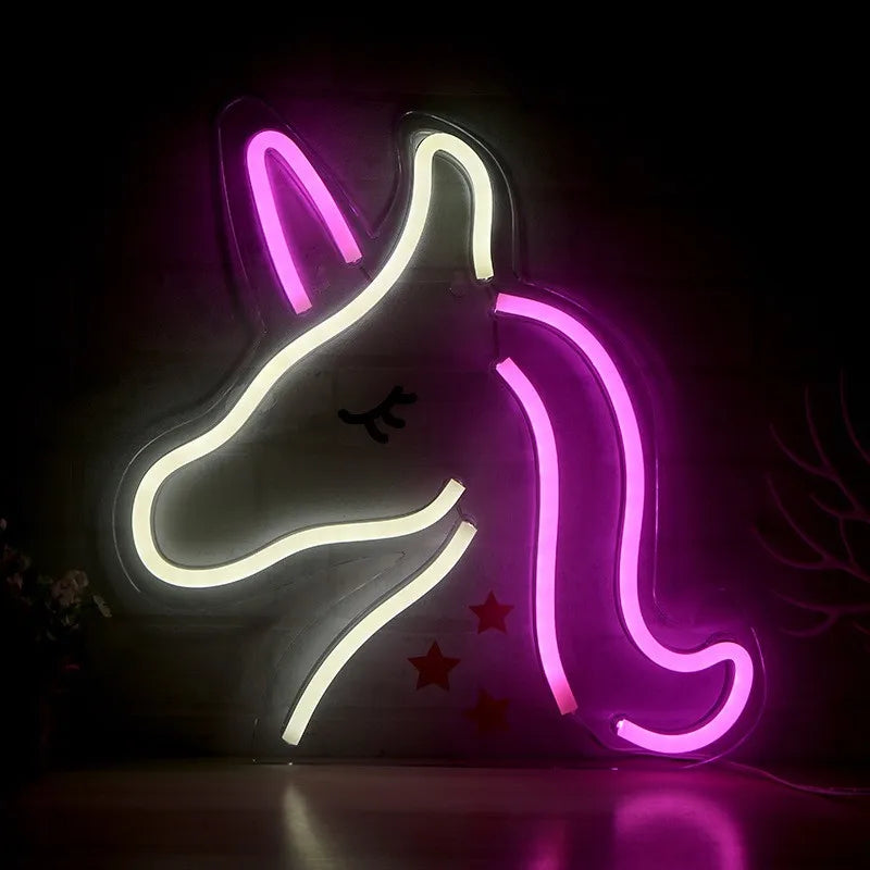 LED Neon Signs Acrylic Custom Neon Sign Kids Name Birthday Logo Personalized Family Home Wedding Wall Decor LED Lights Gifts