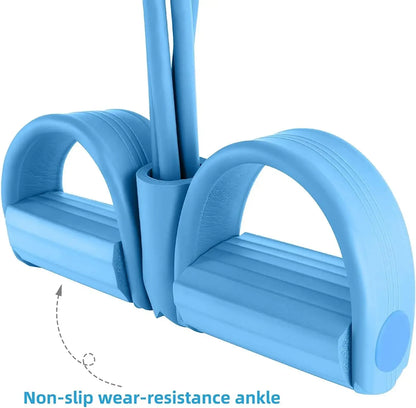 4-Level Resistance Band Tensioner with Non-Slip Handles - Home Fitness Equipment for Abdominal Muscle Training Yoga Abdominal