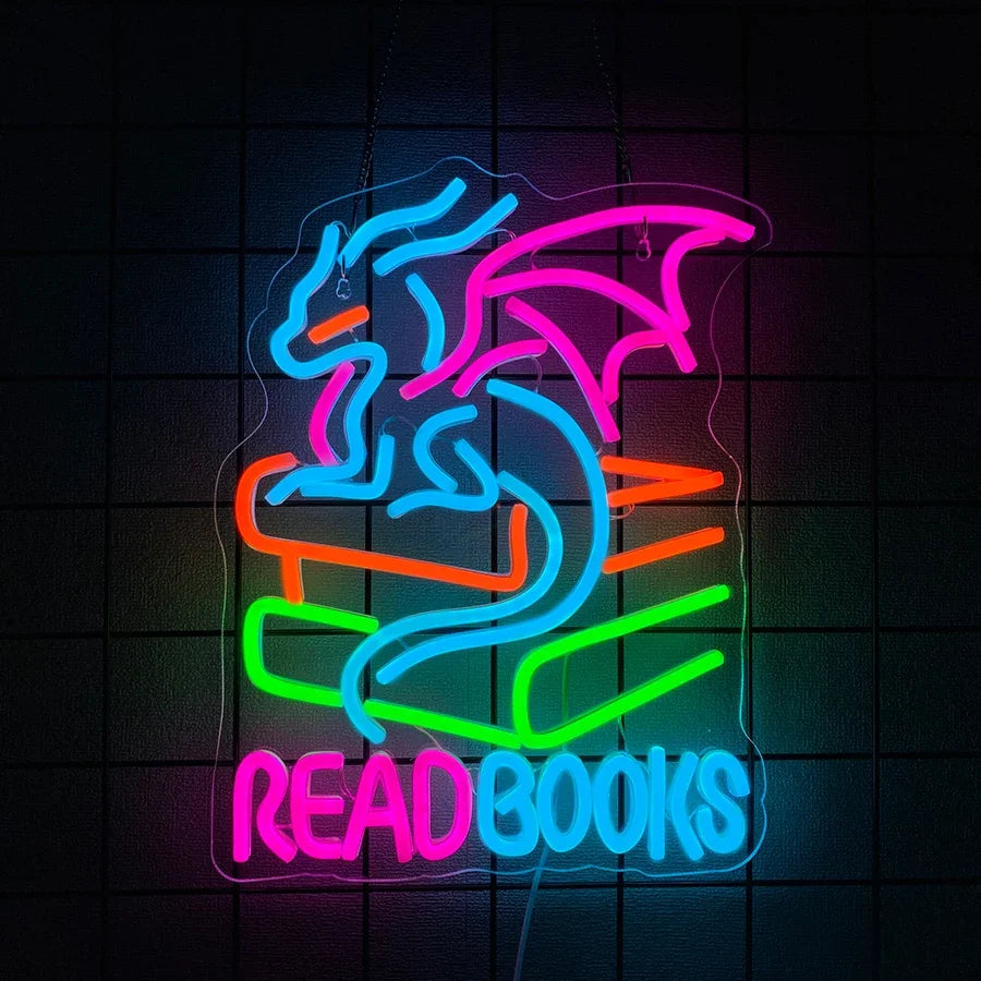 LED  Neon Light  for Classroom Bookstore Library Museum Study Room Read Books Be Kind Stay Weird Neon Sign for Wall Decor