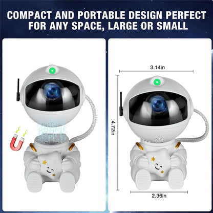 Galaxy Star Projector Night Light Astronaut Space Ceiling LED Lamp for Bedroom Home Decor Kids Gift - Starry Nebula Projector