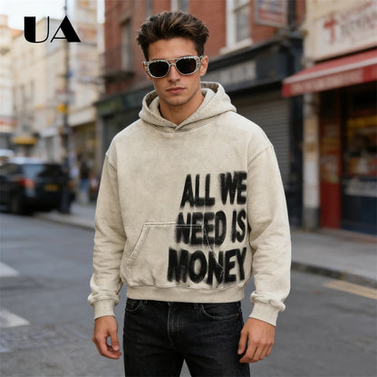 UA All We Need is Love New Hoodies for Men S-4XL Casual Street Wear Spring Autumn New Chic Outfit Hoodies Pullover
