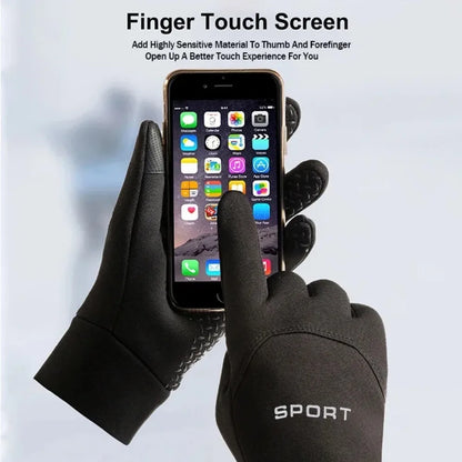 Winter warm gloves - Windproof and cold-resistant cycling gloves - Suitable for both men and women - For running