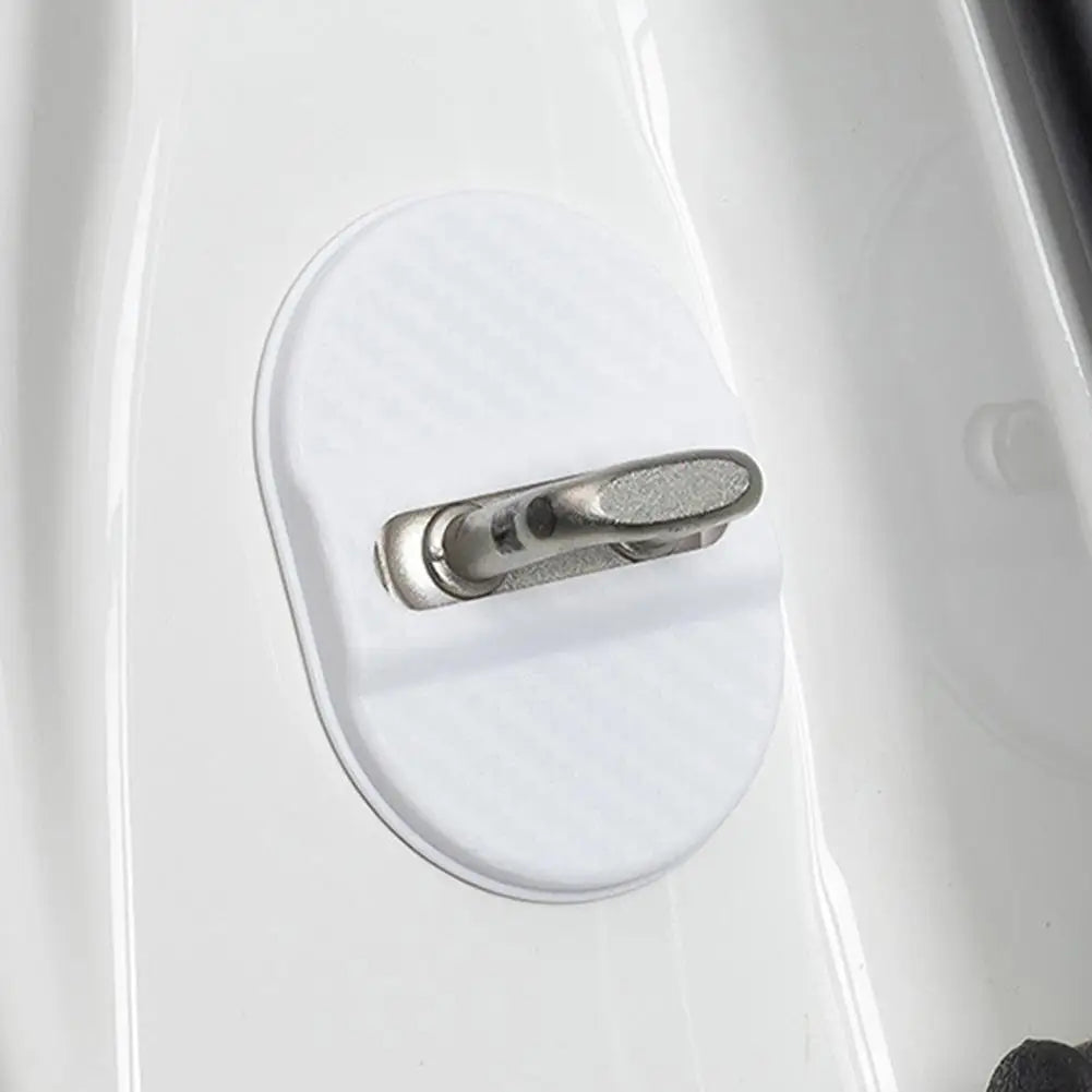 Universal Car Door Lock Protective Cover 4PCS Self-adhesive Car Decorative Accessories Car Door Lock Anti Rust Sleeve