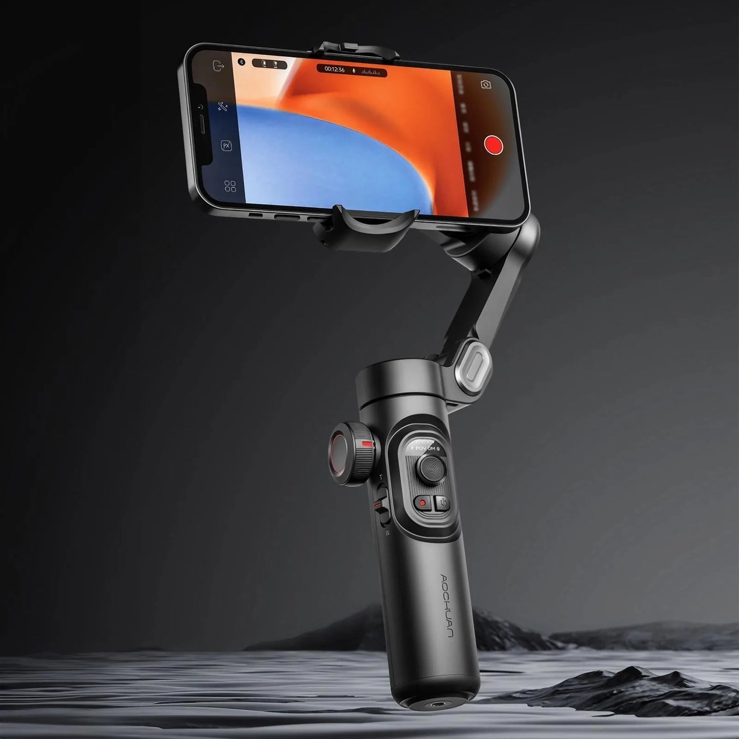 3-Axis Handheld Gimbal Stabilizer for Smartphone Anti-Shake Selfie Stick with Face Tracking