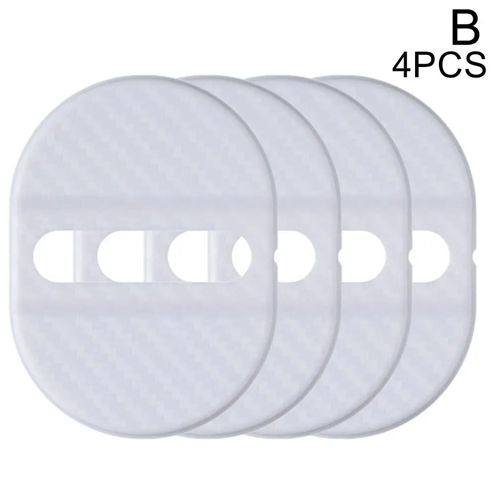 Universal Car Door Lock Protective Cover 4PCS Self-adhesive Car Decorative Accessories Car Door Lock Anti Rust Sleeve