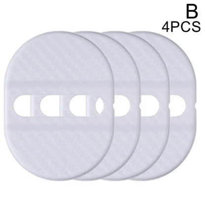 Universal Car Door Lock Protective Cover 4PCS Self-adhesive Car Decorative Accessories Car Door Lock Anti Rust Sleeve