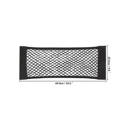 1pc Universal Car Storage Bag Double Mesh Trunk Storage Net Car Built-in Storage Bag with Car Fire Extinguisher Fixed Net