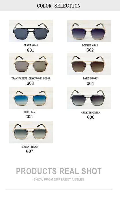 New Sunglasses For Men Luxury Fashion Glasses Sunscreen  Square Sunglasses Women Trendy Vintage Gafas De Sol Hombre Zonnebril Su