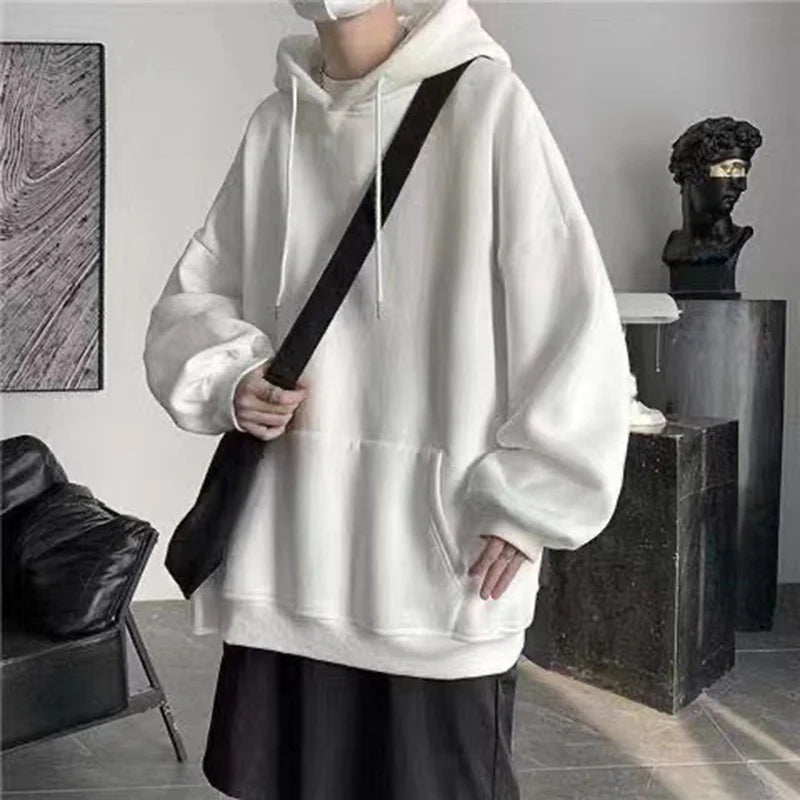2025  Men And Women's Oversized Sweatshirts Casual Men Autumn Winter Hoodie Hooded Long Sleeves Loose Pocket Warm Thick Hoodies