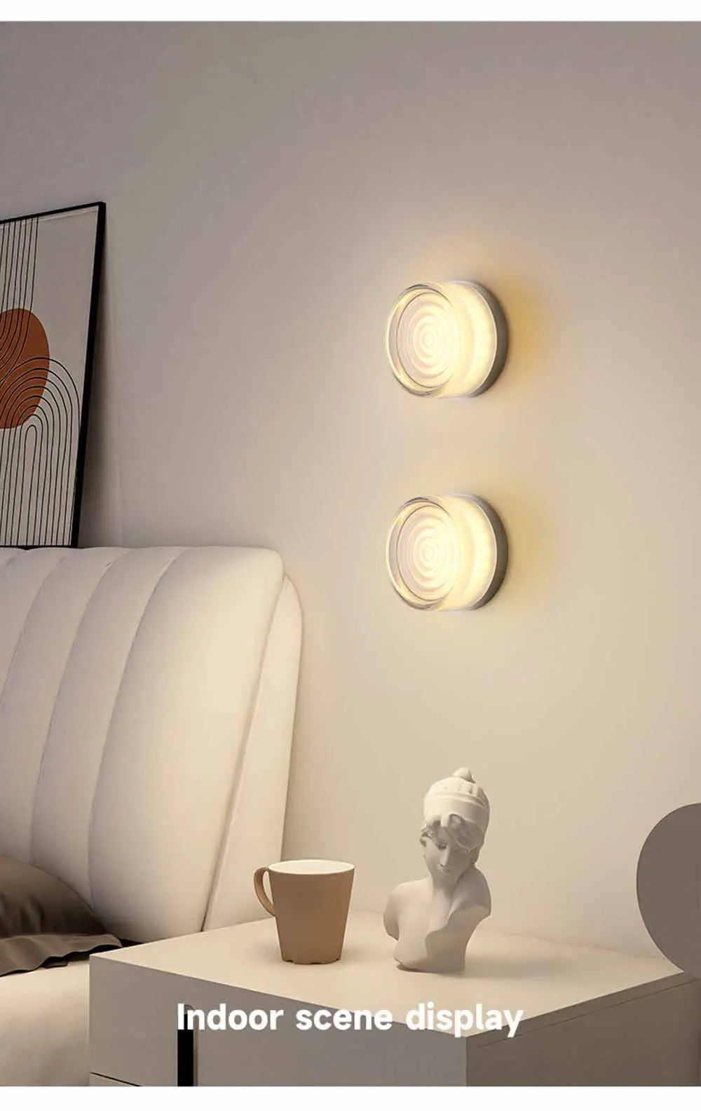 Nordic LED Wall Lamp Designer Small Wall Sconces Bedside Room Decor Light Living Room Hotel Aisle Smoke Grey Lighting Fixture