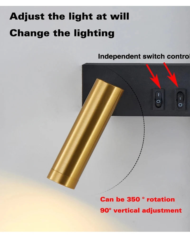Nordic Led Wall Lamp Interior Lighting Fixture for Home Tv Bedside Living Room Corridor Decoration Modern Wall Light Sconces