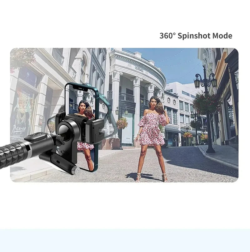 360 Rotation Following Shooting Mode Gimbal Stabilizer Selfie Stick Tripod Gimbal Phone Smartphone Live Photography