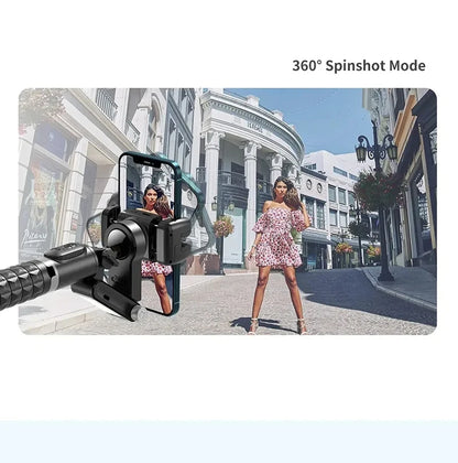 360 Rotation Following Shooting Mode Gimbal Stabilizer Selfie Stick Tripod Gimbal Phone Smartphone Live Photography