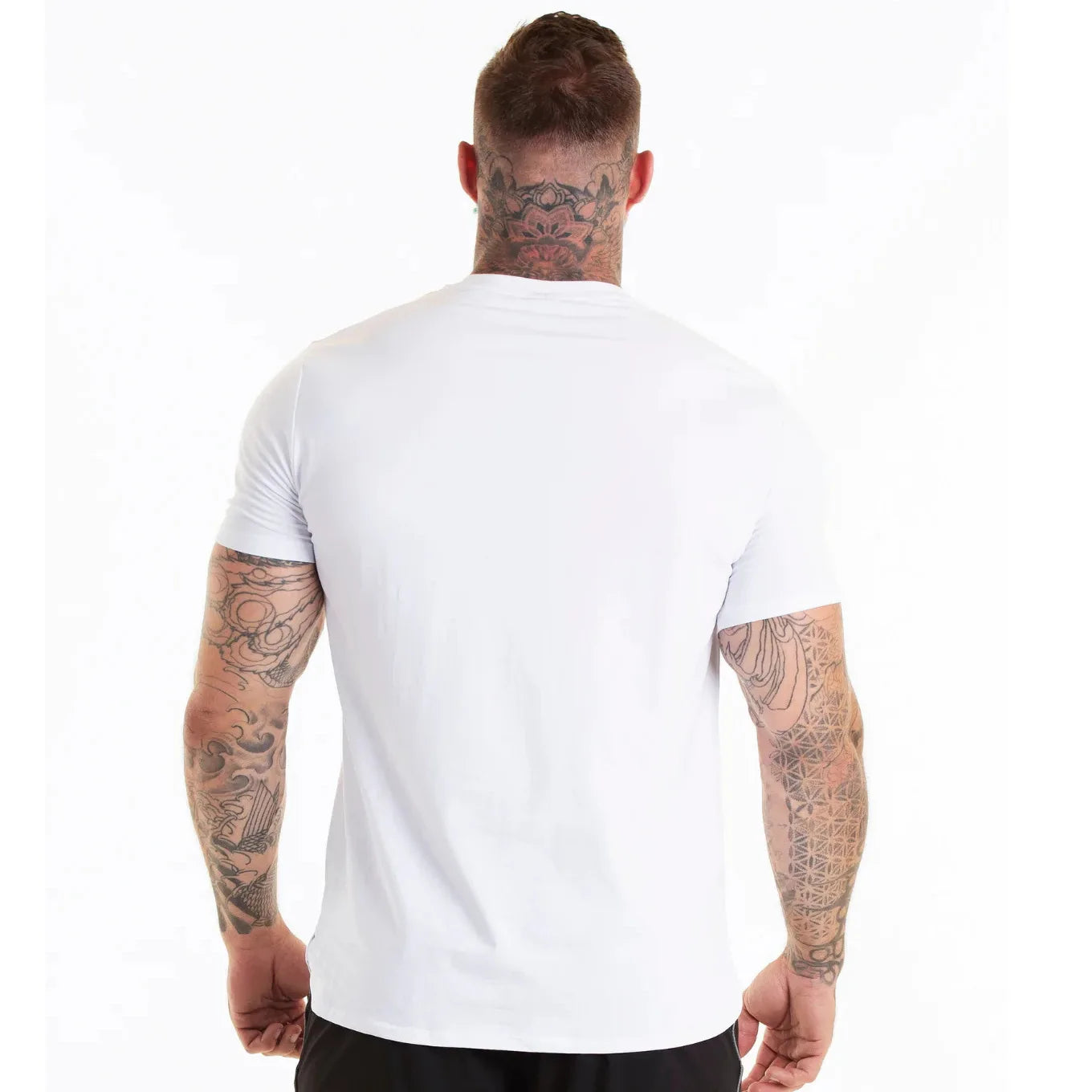 Men Muscle Shirts Slim Fit Cotton Tshirt for Men Workout Fitness Sports Top Tees Casual T Shirt