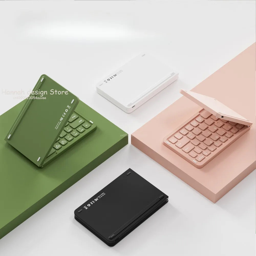 Portable Bluetooth Foldable Keyboard For IOS/Android/Windows Tablet Mobile Phone Portable Keyboard Computer Accessories
