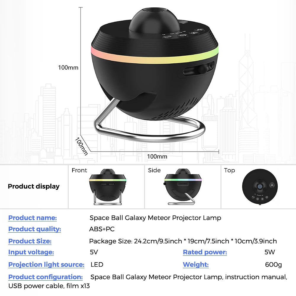 2024 newest 13 in 1 Ultra Clear Galaxy Projector with  MeteoUltra Clear Night Light Lamp Rotary Space Ball Planetarium Projector
