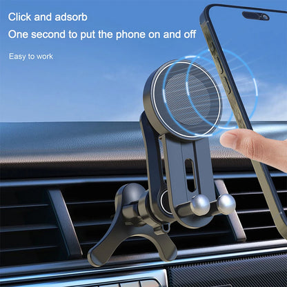 Magnetic Phone Mount for Car Compatible for Magsafe Car Mount, Not Blocking Air Vent, Strengthen Magnetic Car Phone Holder