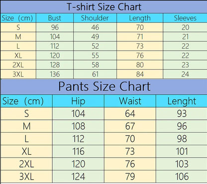 Mens Tracksuit Printed Casual Short Sleeve Daily Sports Jogging Man Clothing Single Piece T-shirt Pants Spring Summer Sportswear