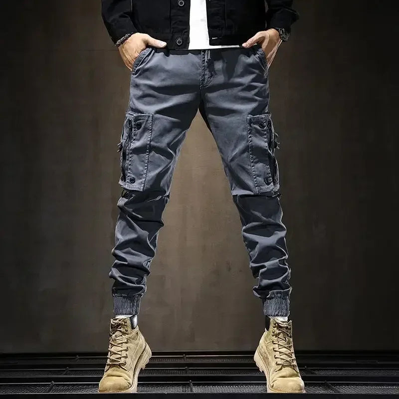 Men's Cargo Pants Outdoor Male Trousers Hiking Motorcycle Slim Trekking Biker Stretch Regular Fit Fashion Cheapest Large Size