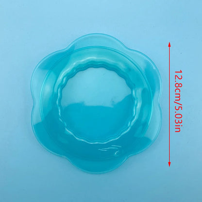Silicone Stretch Lids Set Reusable Food Petal Shaped Bowl Covers, Elastic Food Container Lids Covers Keep Food Fresh