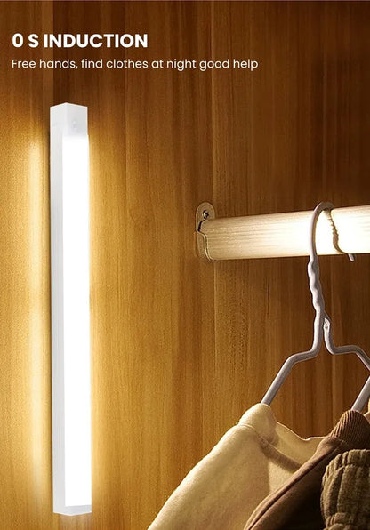 Wireless Rechargeable LED Night Lights Motion Sensor Lights Closet Kitchen Night Lights Bedroom Sensor Light Cabinet Stair Light
