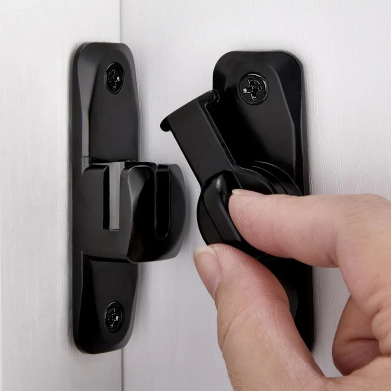 90/180 Degree Flip Door Lock Home Security Sliding Door Latch Small Gate Latches Hardware Anti-theft Lock Zinc Alloy Door Bolts