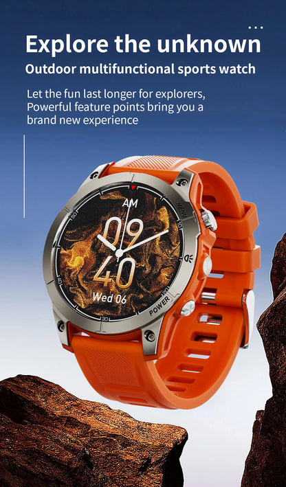Smart Watch Man Fitness Tracker Miltary Connected NFC Compass Aiweile AW45 Sport Bluetooth Call Siri Dialing Korean Hebrew Games