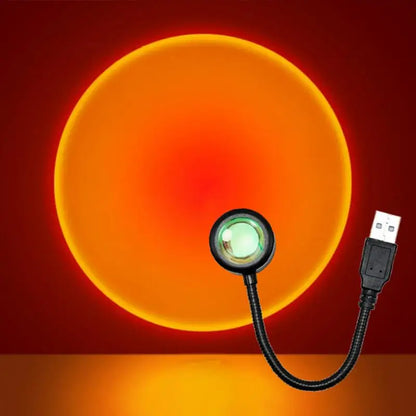 Sunset Projection Lamp Home Decoration Atmosphere Lamp Multi-angle Rotatable Suitable Neon Lights For Home Living Room Bedroom