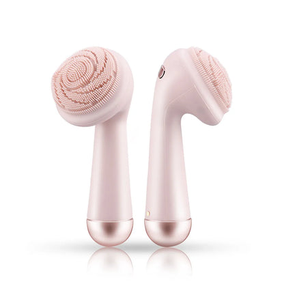 Rechargeable Electric Silicone Facial Cleansing Brush – Waterproof Vibration Massage Tool for Deep Pore Cleansing