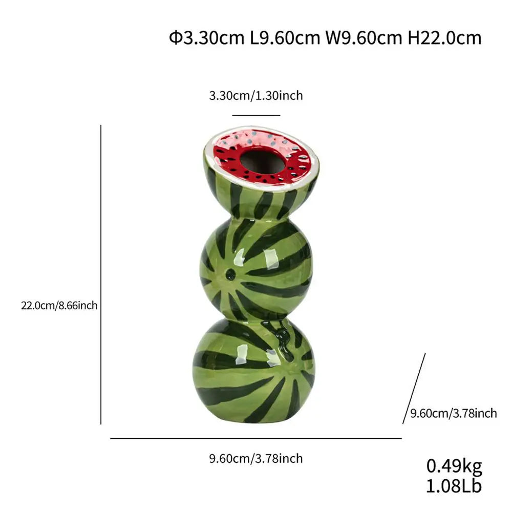 Ceramic Fruit Vase Decorative Ceramic Vase For Flowers Floral Container Party Kitchen Decorations For Table Centerpieces Offices