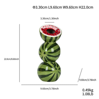 Ceramic Fruit Vase Decorative Ceramic Vase For Flowers Floral Container Party Kitchen Decorations For Table Centerpieces Offices