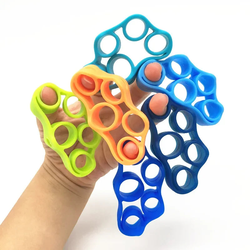 Hand Gripper Silicone Finger Expander Exercise Hand Grip Wrist Strength Trainer Finger Exerciser Resistance Bands Fitness