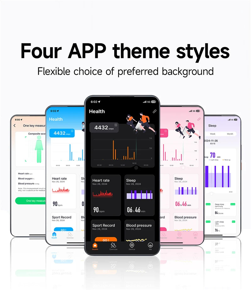 Smart Watch Men Women Fitness Smart Bracelet Sports Band Heart Rate Blood Pressure Monitor Waterproof Multifunction Watches