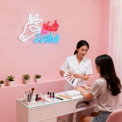 Beauty Salon Led Neon Sign, Used For Wall Decor, Usb Powered, Used For Beauty Salons, Nail Shops, Dressing Room Wall Lamps.