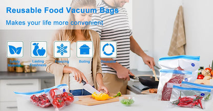 Food Vacuum Bags Reusable Vacuum Bags Small Large Size Vacuum Sealed Food Bags Food Storage Bag 10Pcs Vacuum Packaging Bags