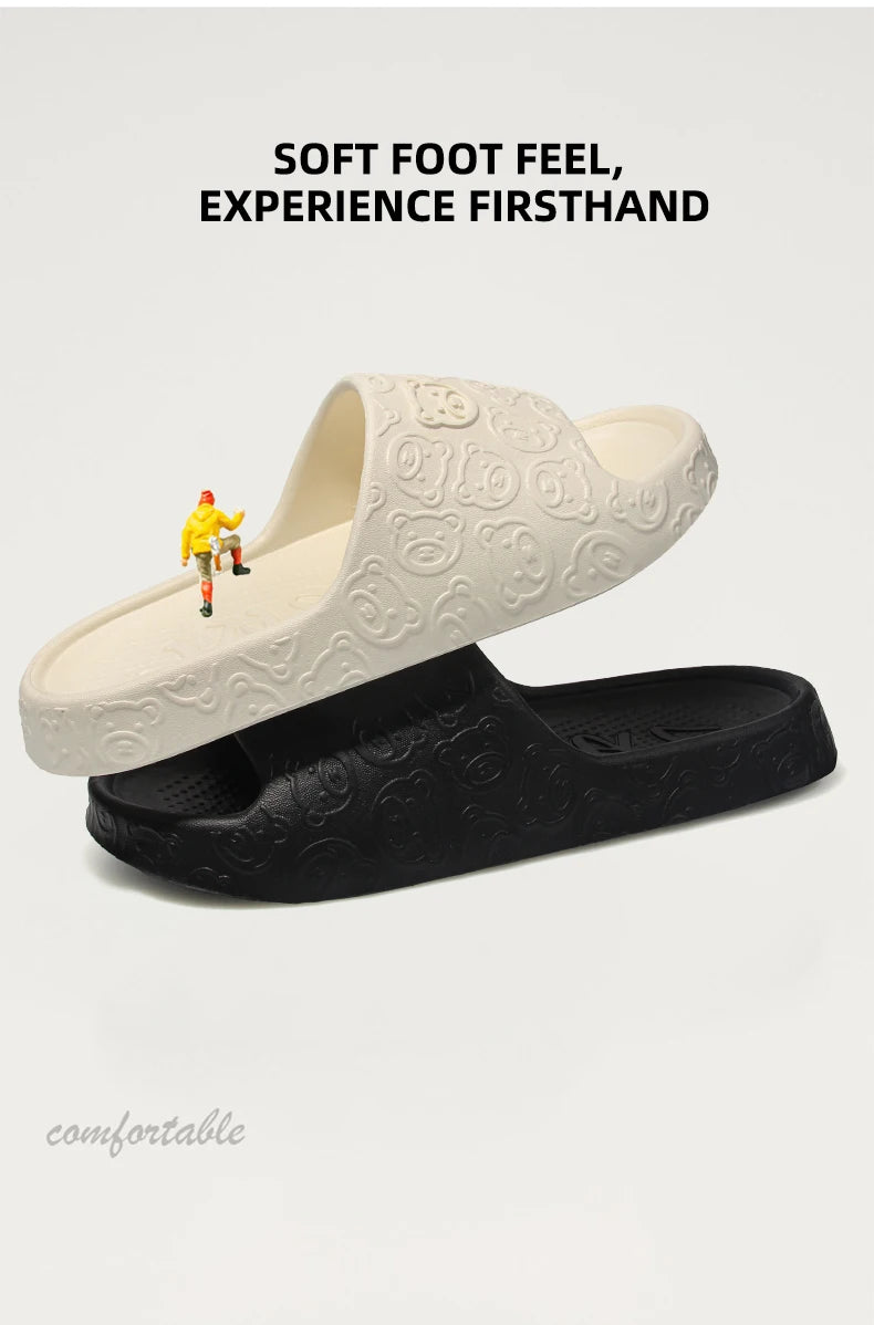 Summer Home Use EVA Slippers for Women Cute Cartoon Design Indoor Comfortable Slip-On Shoes