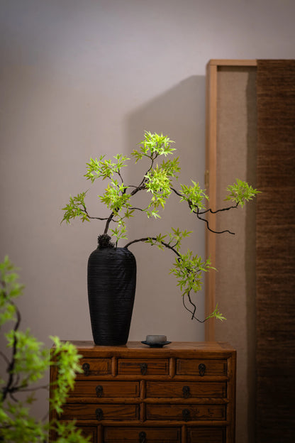 Artificial Green Plants To Welcome Guests Pine Maple Leaves Fake Flower New Chinese Style Simulated  Bonsai Flower Decorations