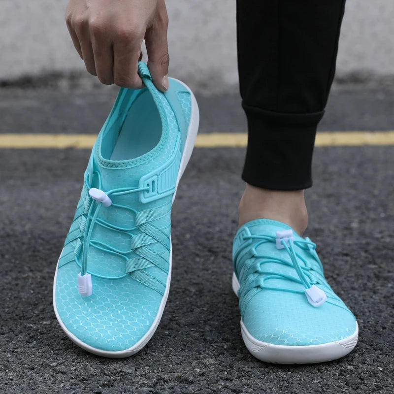 New Minimalist Shoes for Men Wide Toe Barefoot Casual Sneakers Women Mesh Breathable Unisex Sneakers Lightweight Walking Shoes