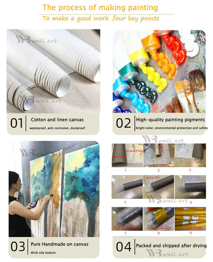 Custom pictures on the Wall painting High Quality Handmade Oil Painting On Canvas For Home Decor living room bedroom