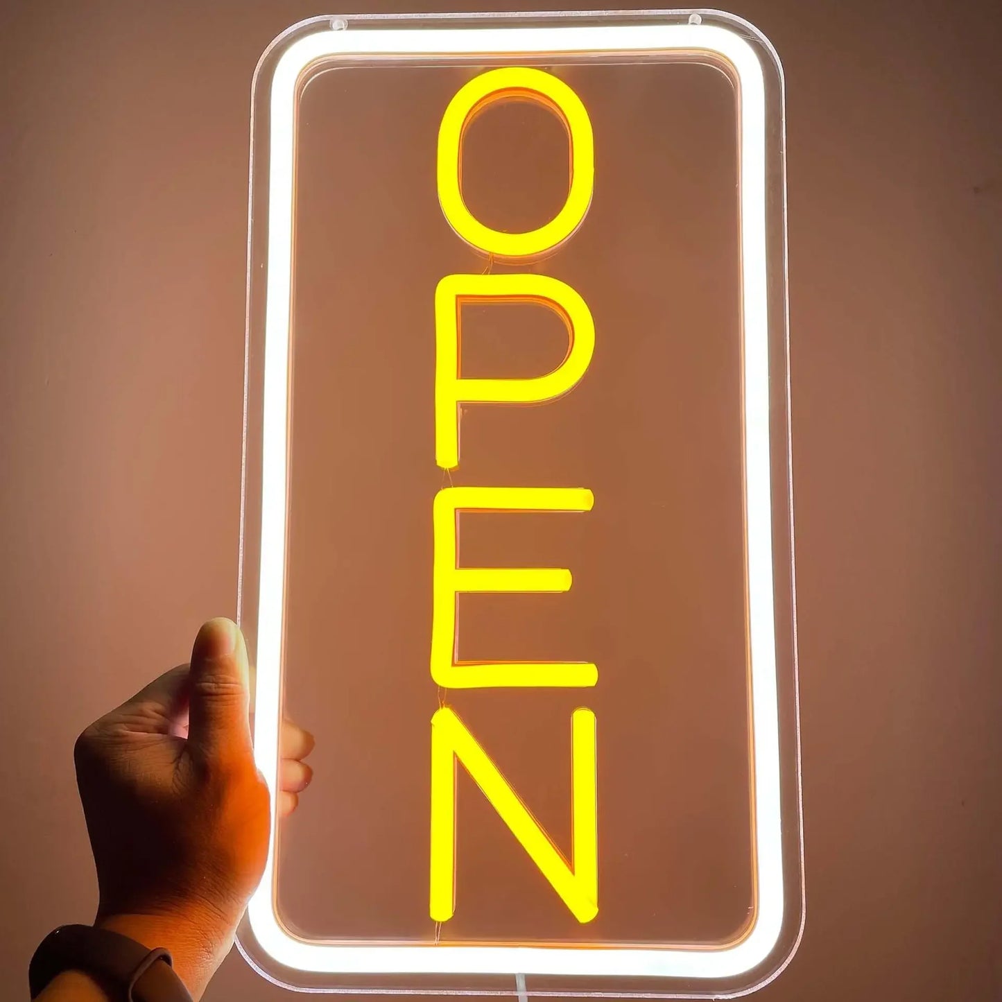Open LED Neon Sign For Business Neon Lights Open Sign Led Wall Decor Neon Led Signs Adjustable Brightness Bar Salon Stores Hotel